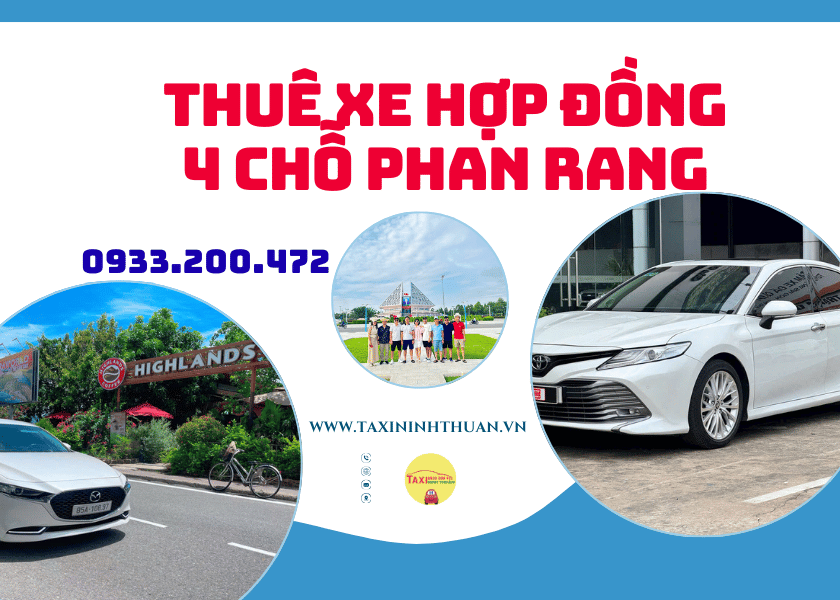 Thuê xe hợp đồng 4 chỗ phan rang