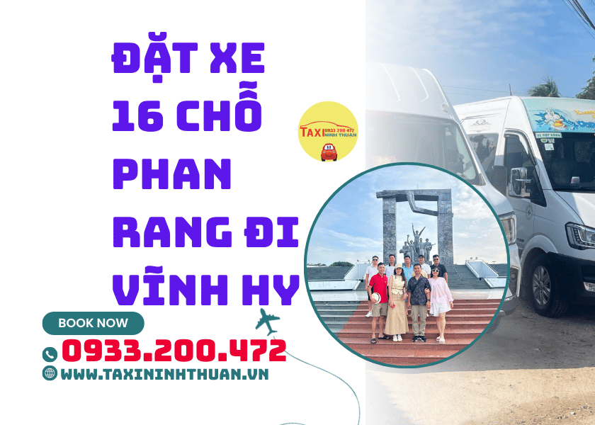 Đặt Xe 16 Chỗ Phan Rang Đi Vĩnh Hy