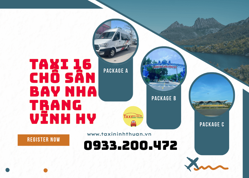 Taxi 16 Chỗ Sân Bay Nha Trang Vĩnh Hy