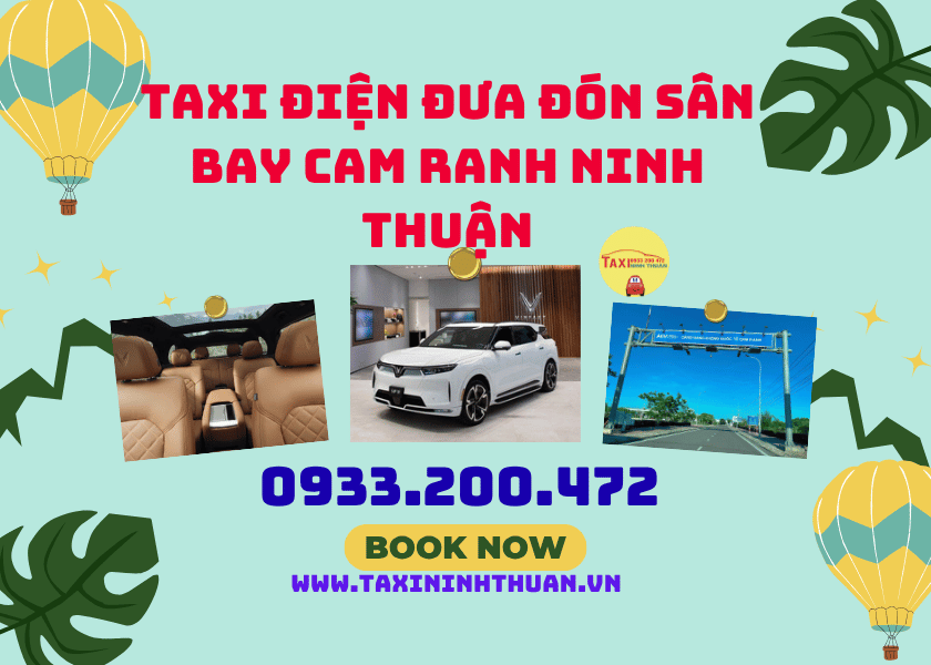 Taxi điện đưa đón sân bay Cam Ranh Ninh Thuận