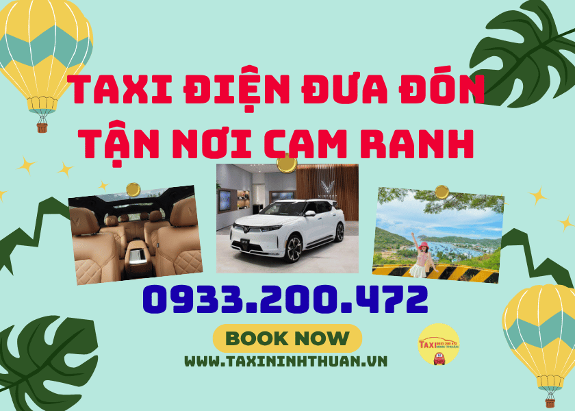 Taxi điện đưa đón tận nơi Cam Ranh