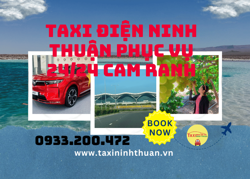 Taxi điện Ninh Thuận phục vụ 24/24 Cam Ranh