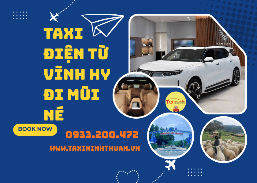 Taxi điện từ Vĩnh Hy đi Mũi Né