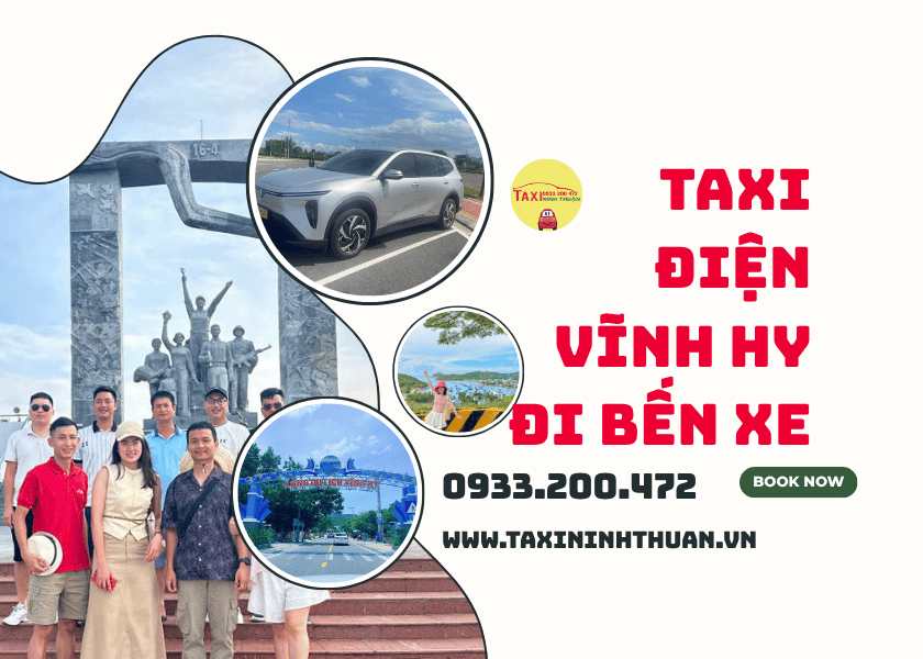 Taxi điện Vĩnh Hy đi bến xe