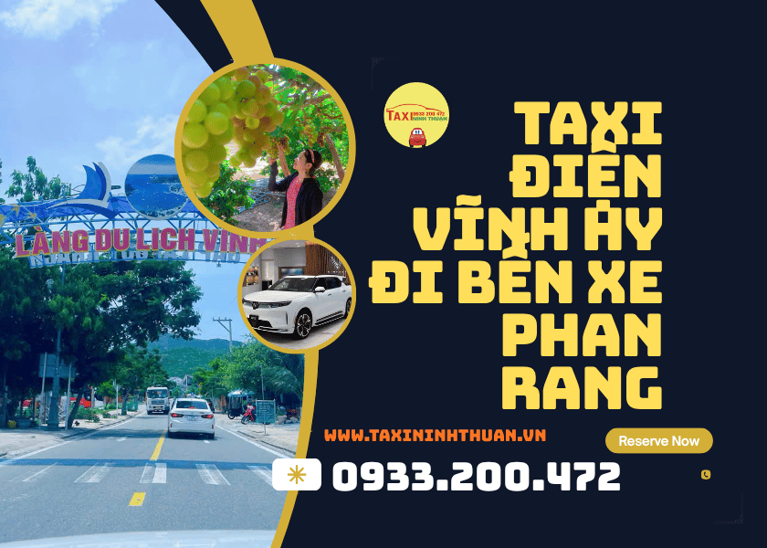 Taxi điện Vĩnh Hy đi bến xe Phan Rang