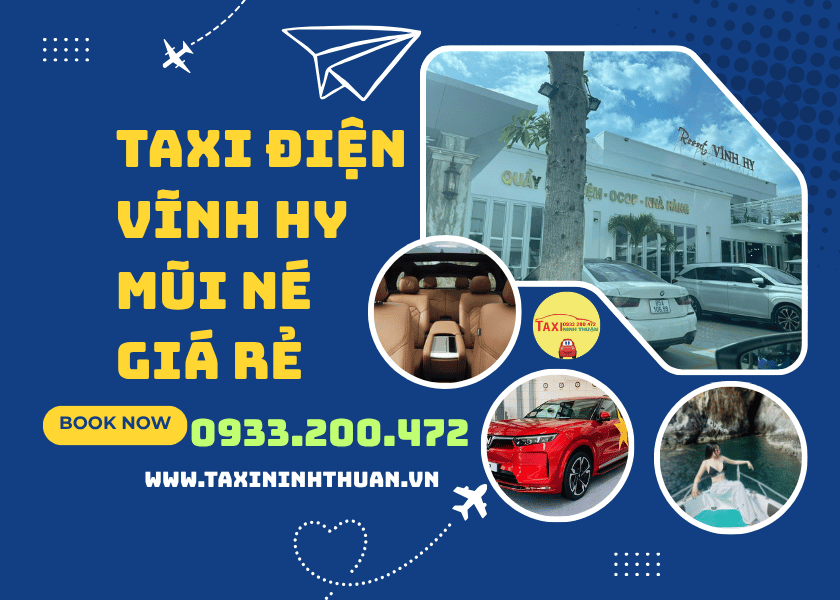 Taxi điện Vĩnh Hy Mũi Né giá rẻ
