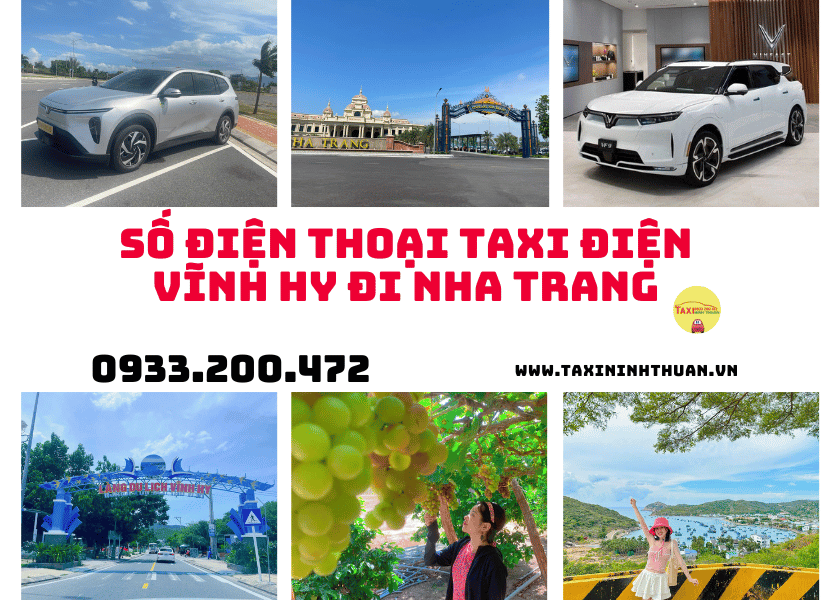 Số điện thoại taxi điện Vĩnh Hy đi Nha Trang