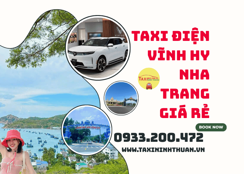 Taxi điện Vĩnh Hy Nha Trang giá rẻ