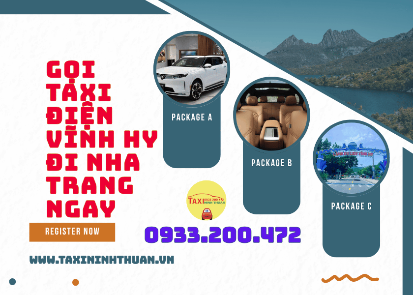 Gọi taxi điện Vĩnh Hy đi Nha Trang ngay