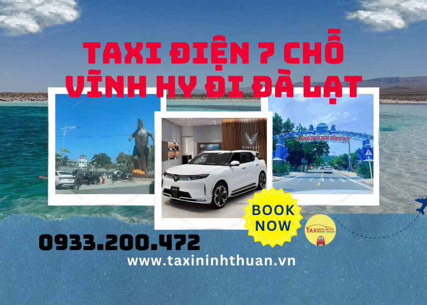Taxi điện 7 chỗ Vĩnh Hy đi Đà Lạt