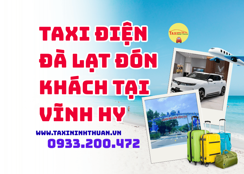 Taxi điện Đà Lạt đón khách tại Vĩnh Hy