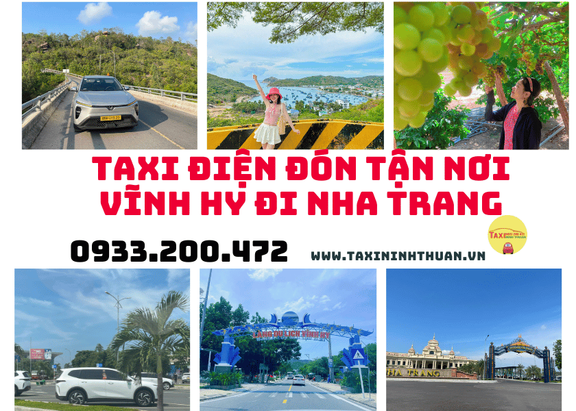 Taxi điện đón tận nơi Vĩnh Hy đi Nha Trang