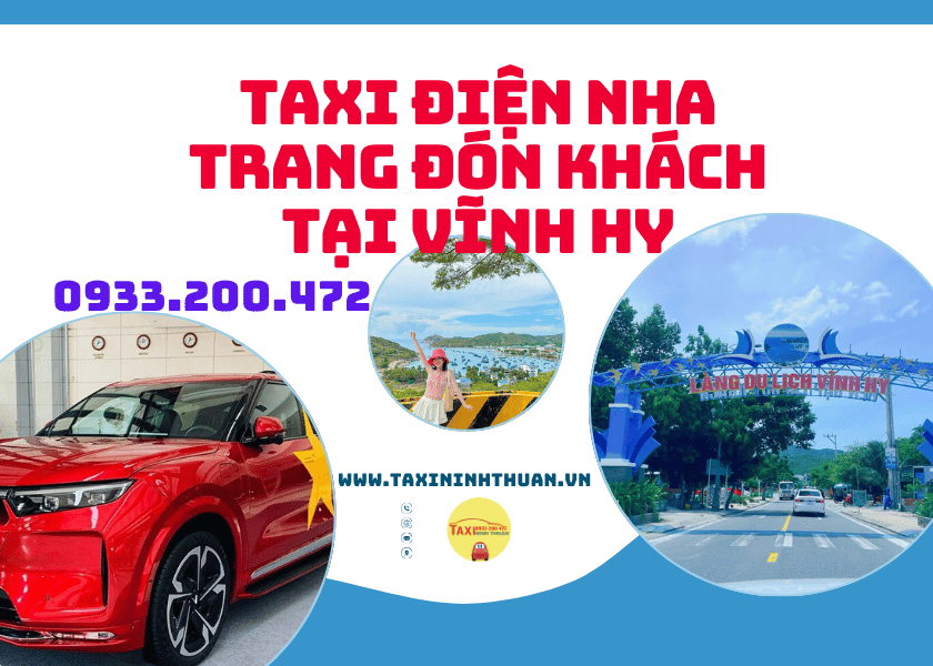 Taxi điện Nha Trang đón khách tại Vĩnh Hy