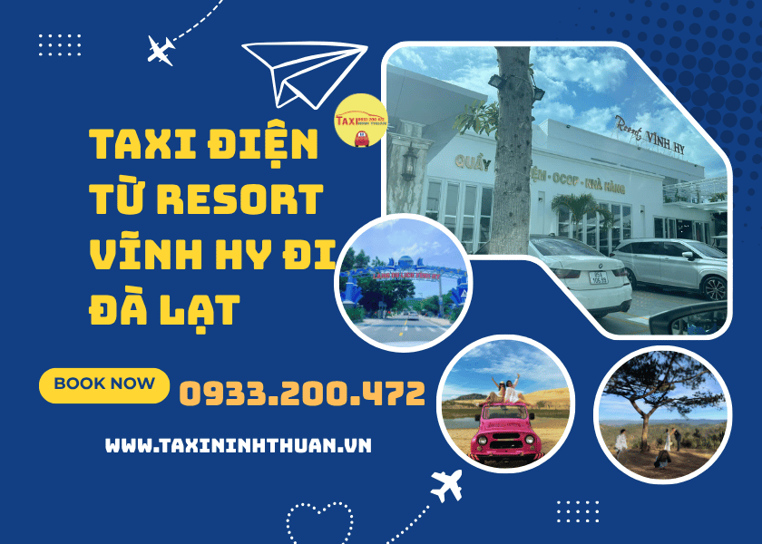 Taxi điện từ resort Vĩnh Hy đi Đà Lạt