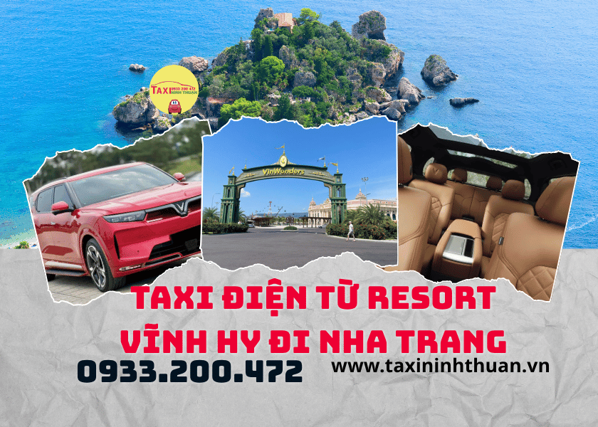 Taxi điện từ resort Vĩnh Hy đi Nha Trang