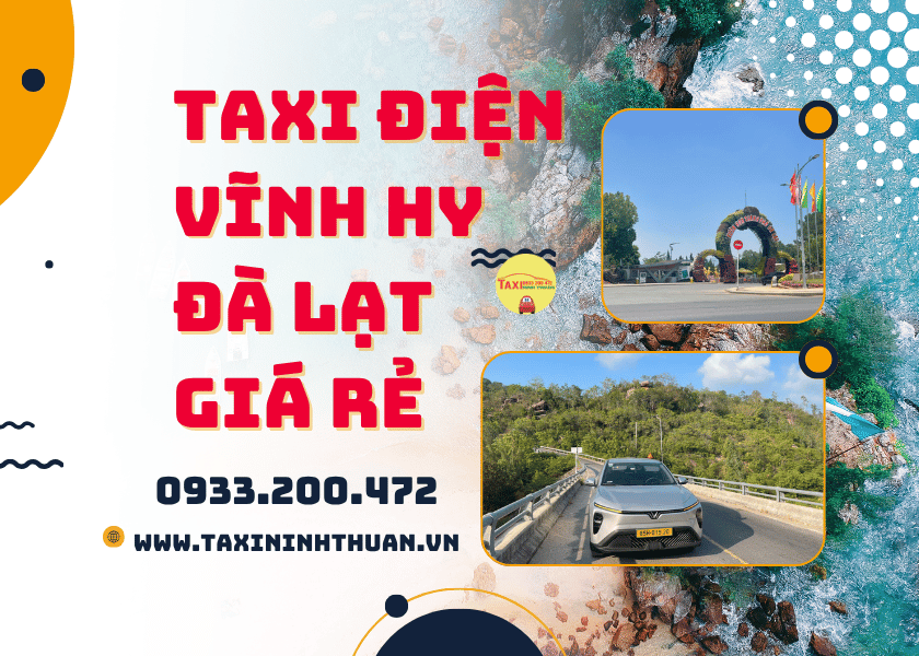 Taxi điện Vĩnh Hy Đà Lạt giá rẻ