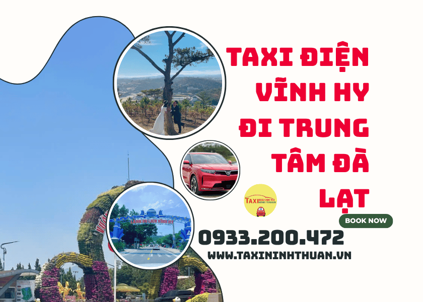 Taxi điện Vĩnh Hy đi trung tâm Đà Lạt
