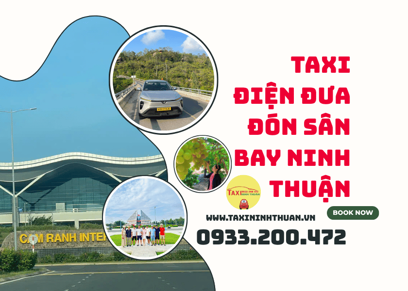 Taxi điện đưa đón sân bay Ninh Thuận
