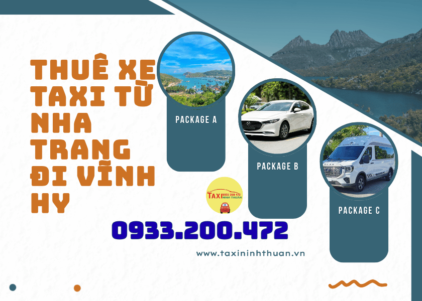 Thuê xe taxi từ Nha Trang đi Vĩnh Hy