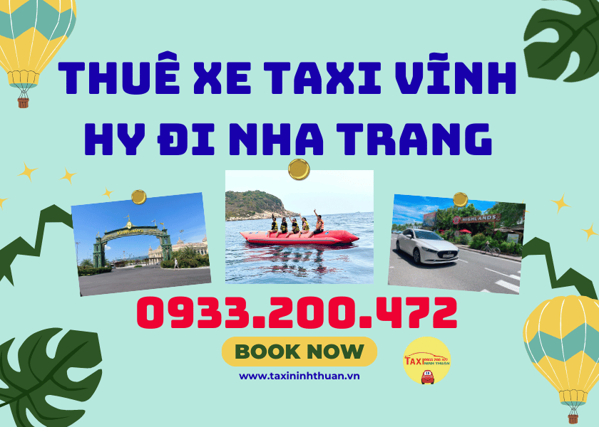 Thuê xe Taxi Vĩnh Hy đi Nha Trang