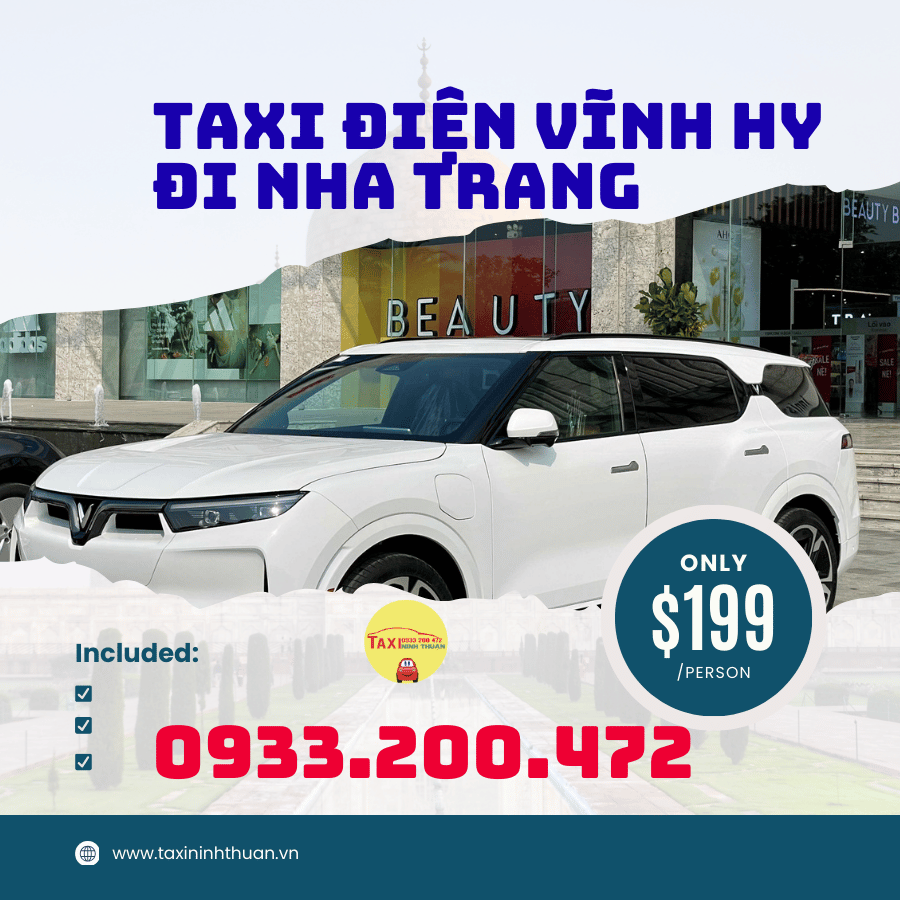 Taxi điện Vĩnh Hy đi Nha Trang