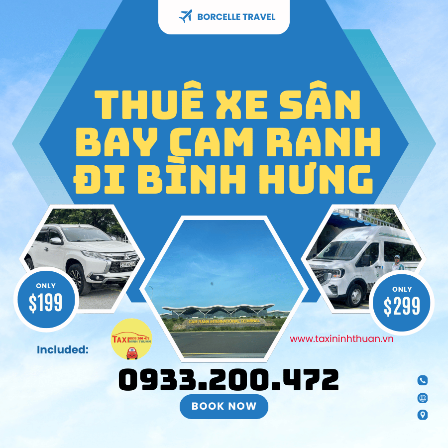 Thuê xe sân bay Cam Ranh đi Bình Hưng
