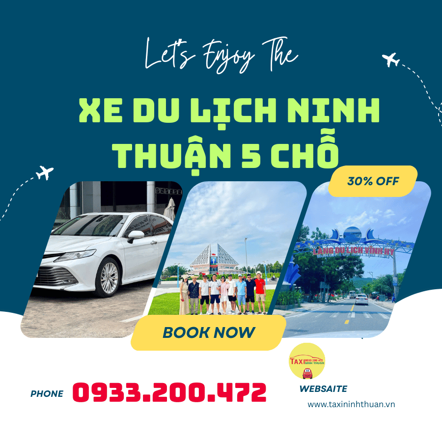  Xe du lịch Ninh Thuận 5 chỗ