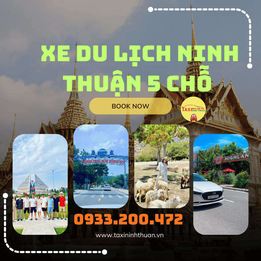  Xe du lịch Ninh Thuận 5 chỗ