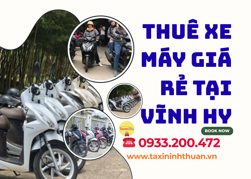 Thuê xe máy giá rẻ tại vĩnh hy