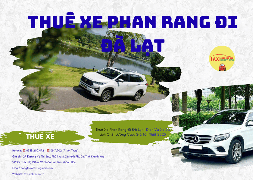 Thuê Xe Phan Rang Đi Đà Lạt