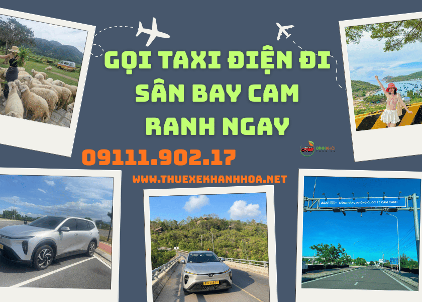 Gọi taxi điện đi sân bay Cam Ranh ngay