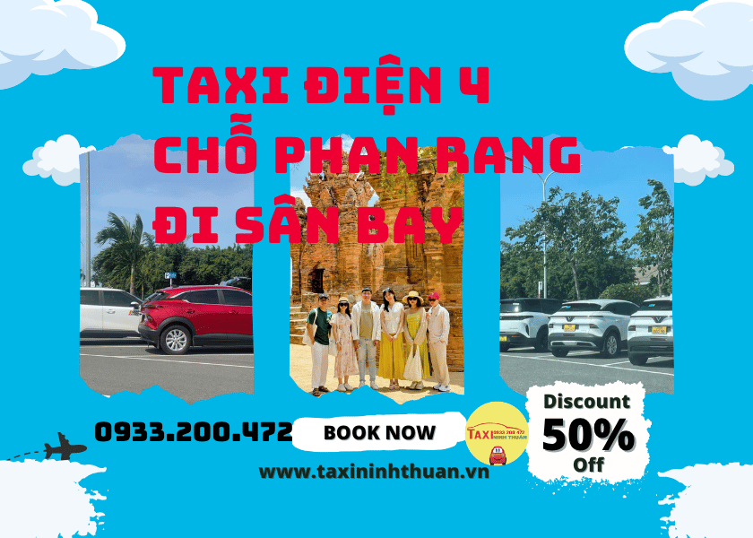 Taxi điện 4 chỗ Phan Rang đi sân bay