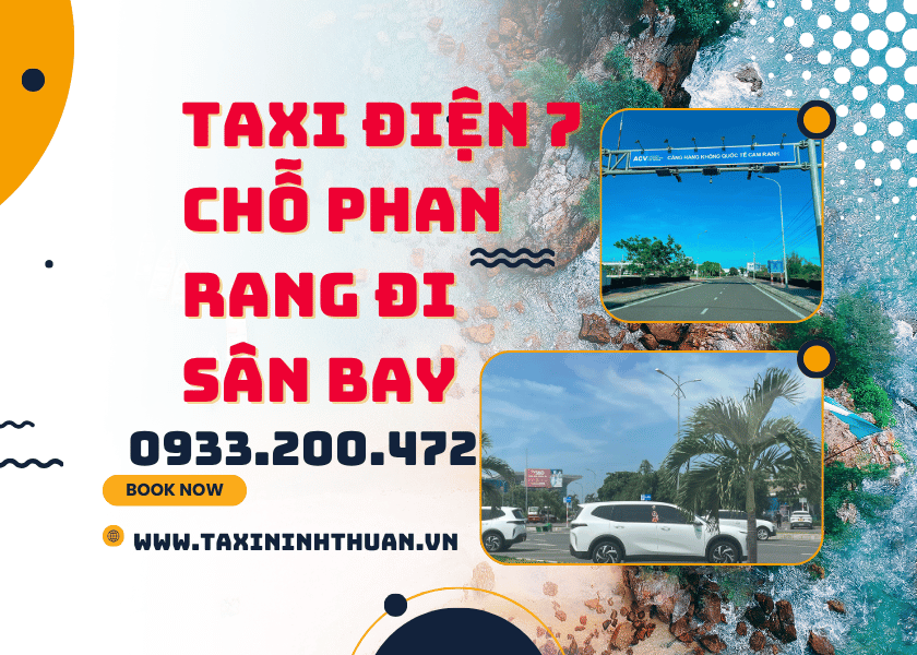 Taxi điện 7 chỗ Phan Rang đi sân bay