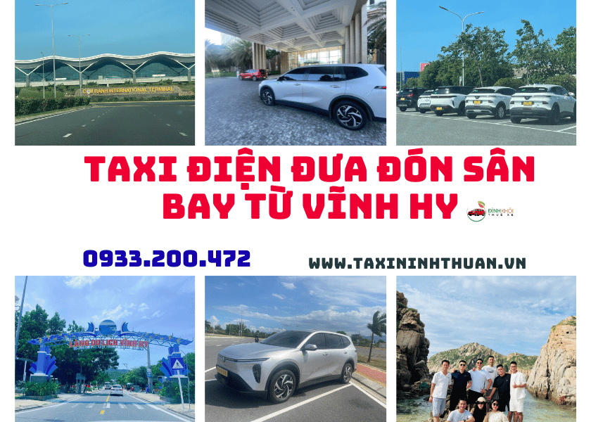 Taxi điện đưa đón sân bay từ Vĩnh Hy