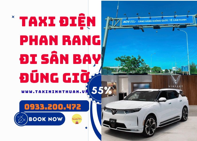 Taxi điện Phan Rang đi sân bay đúng giờ