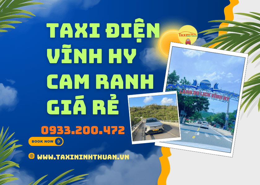 Taxi điện Vĩnh Hy Cam Ranh giá rẻ