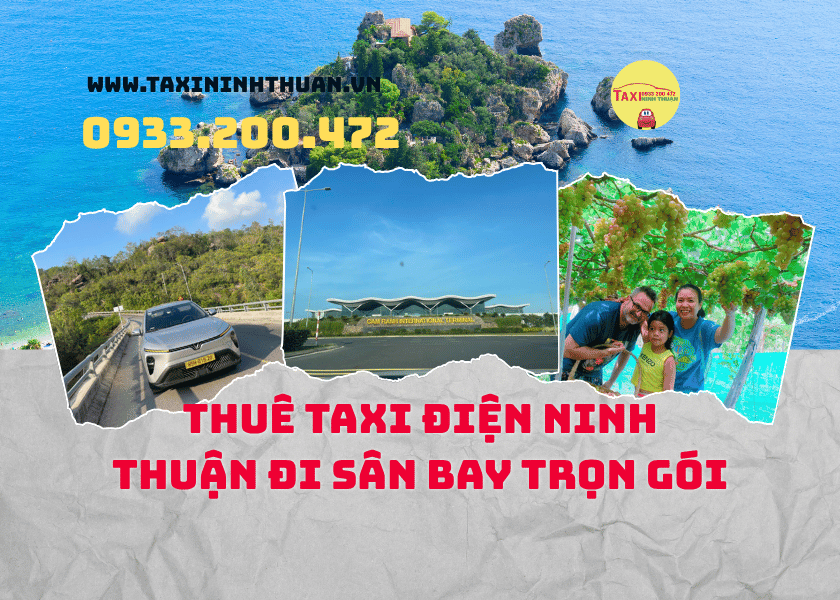 Thuê taxi điện Ninh Thuận đi sân bay trọn gói