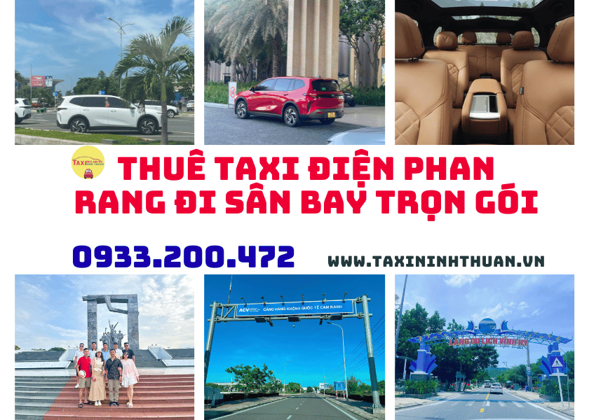 Thuê taxi điện Phan Rang đi sân bay trọn gói
