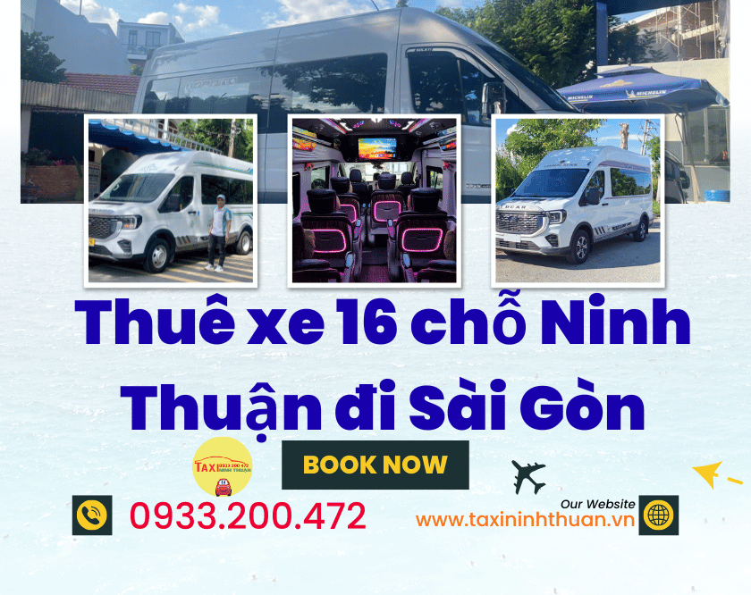 Thuê xe 16 chỗ Ninh Thuận đi Sài Gòn