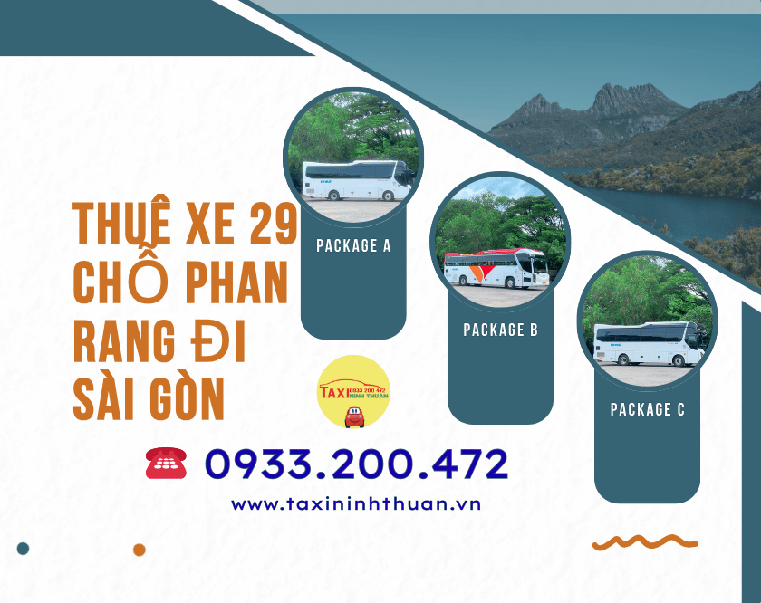 Thuê xe 29 chỗ Phan Rang đi Sài Gòn