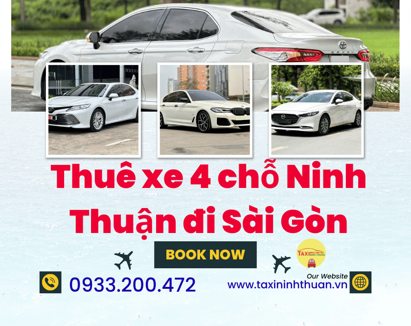 Thuê xe 4 chỗ Ninh Thuận đi Sài Gòn