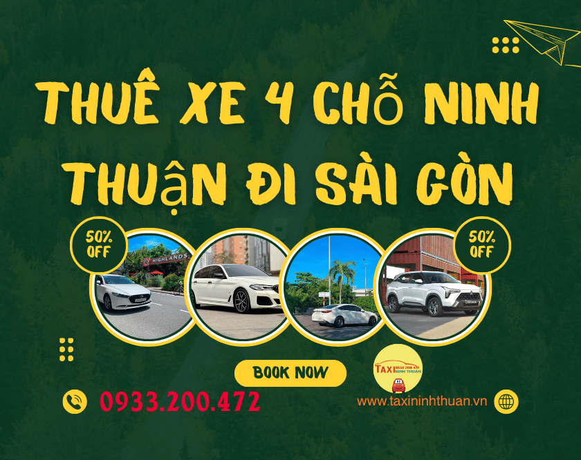 Thuê xe 4 chỗ Ninh Thuận đi Sài Gòn