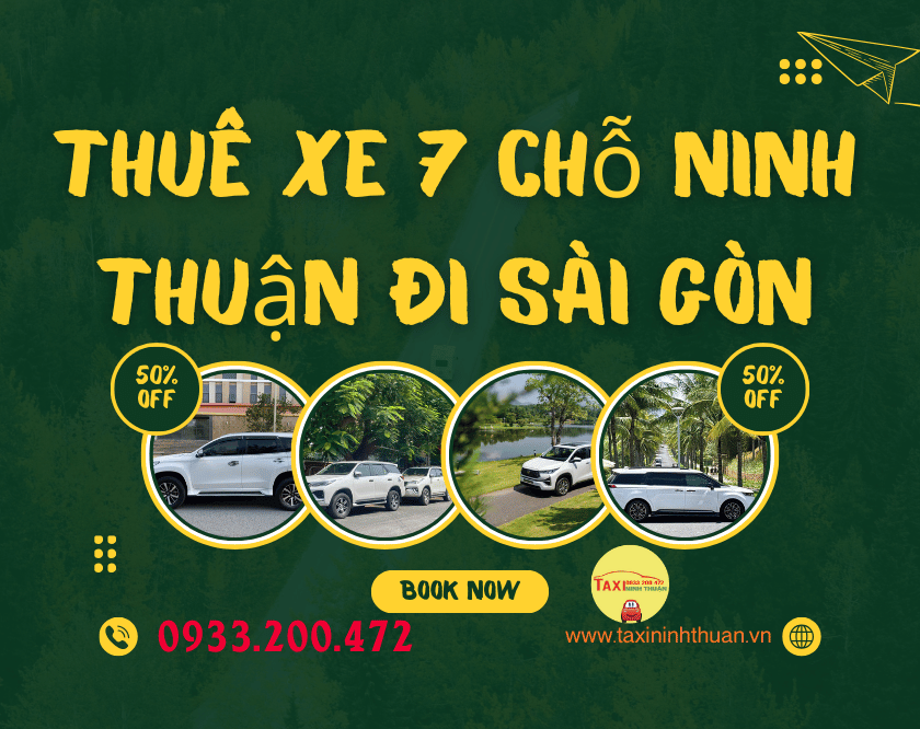 Thuê xe 7 chỗ Ninh Thuận đi Sài Gòn
