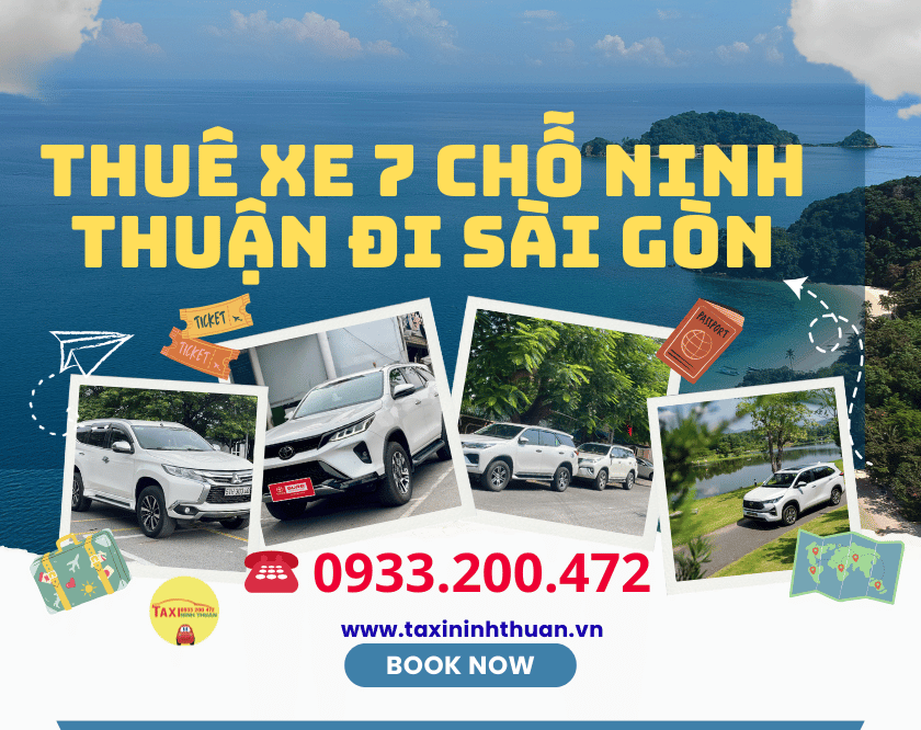 Thuê xe 7 chỗ Ninh Thuận đi Sài Gòn