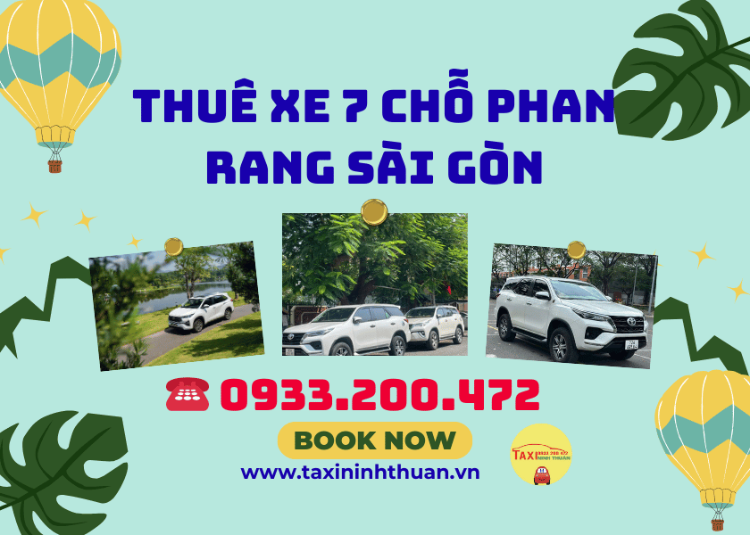 Thuê xe 7 chỗ Phan Rang Sài Gòn
