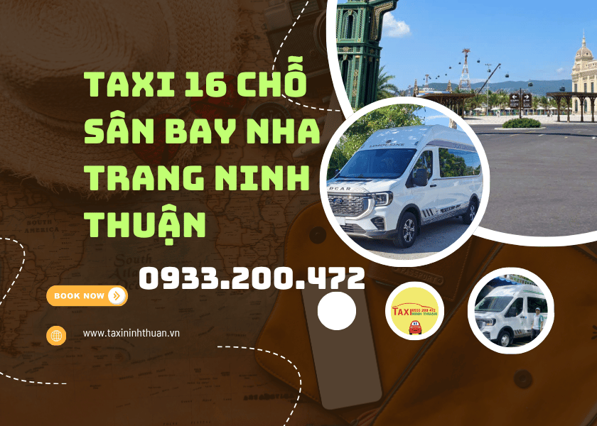 Taxi 16 Chỗ Sân Bay Nha Trang Ninh Thuận