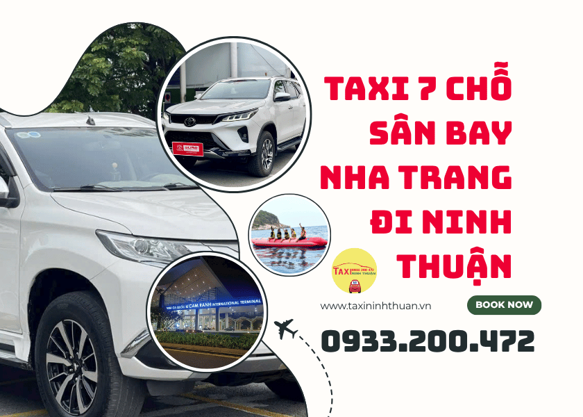 Taxi 7 Chỗ Sân Bay Nha Trang Đi Ninh Thuận