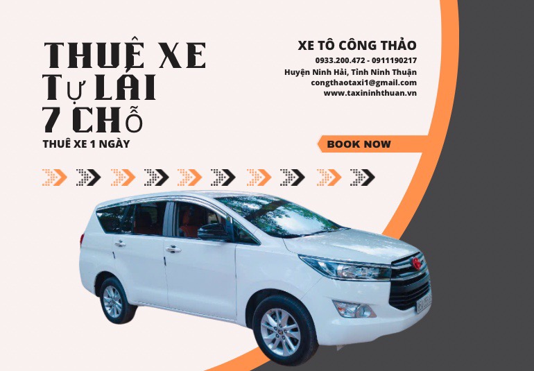 thuê xe tự lái 7 chỗ tại Ninh Thuận