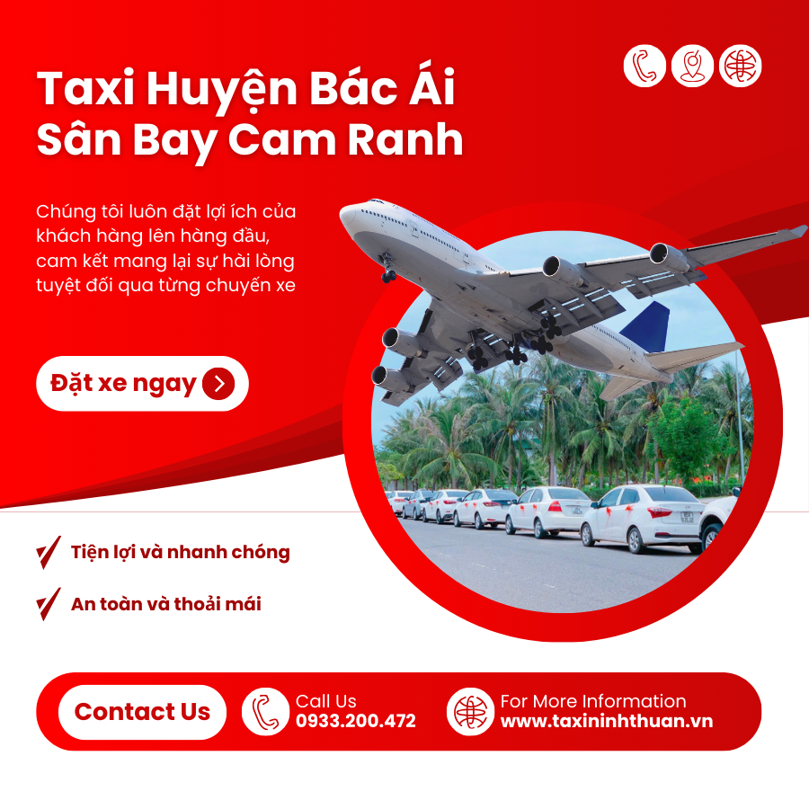 Taxi Ninh Thuận đến Sân Bay Cam Ranh