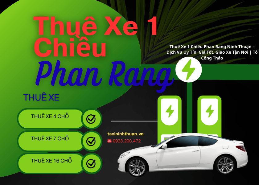 Thuê Xe 1 Chiều Phan Rang